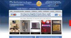 Desktop Screenshot of minisplitinstallerla.com